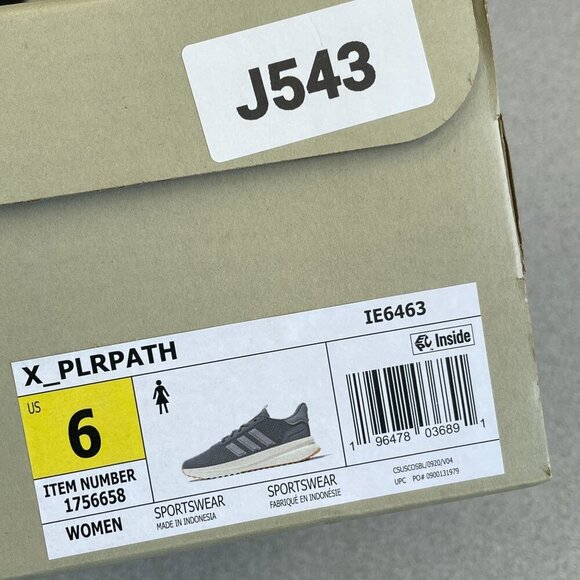 NEW Adidas X-Plrpath Women's Size 6 Cloudfoam Comfort Sneakers Gray Purple - Picture 7 of 9